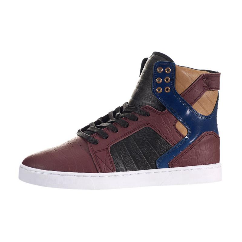 Supra SKYTOP LX Sneaker High Damen Bordeaux Navy Bestellen FEKJY4195